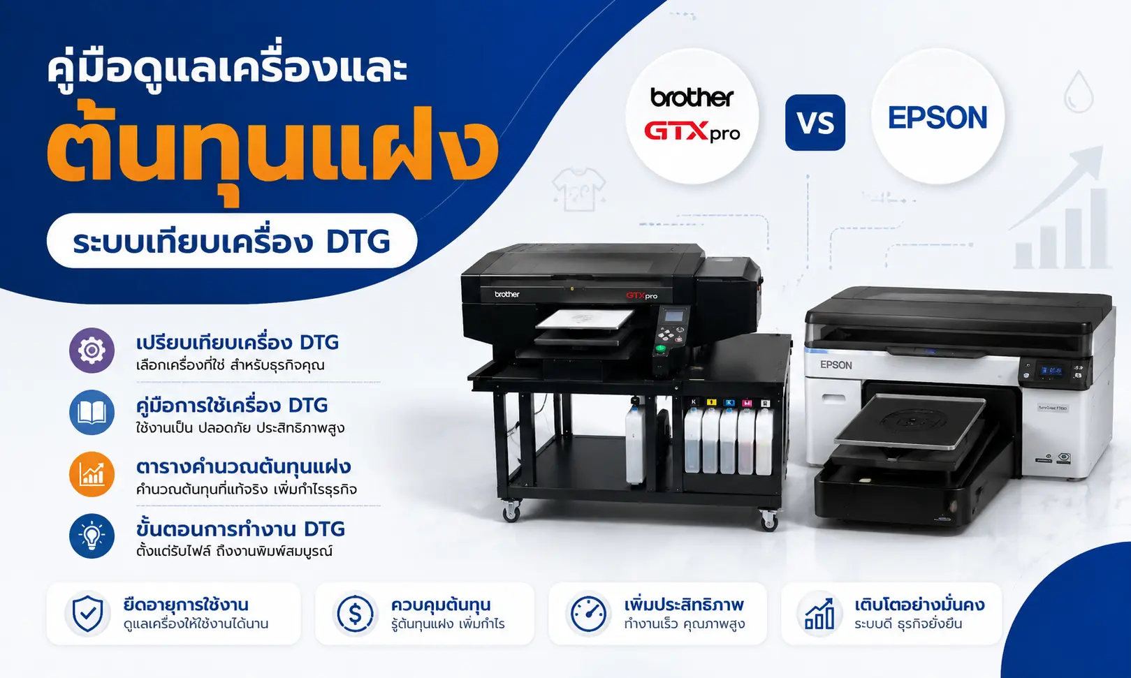 คู่มือดูแลเครื่อง DTG